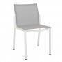 Chaise empilable  AMAKA aluminium blanc CH02058