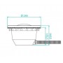LED-Scheinwerfer aus anthrazitgrauem PVC